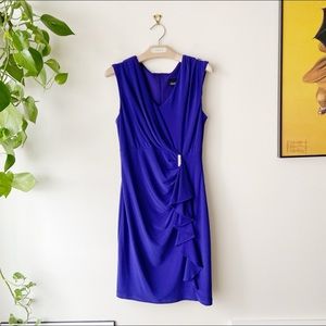 NEW • Frank Lyman • Indigo Ruched Dress Sz 4